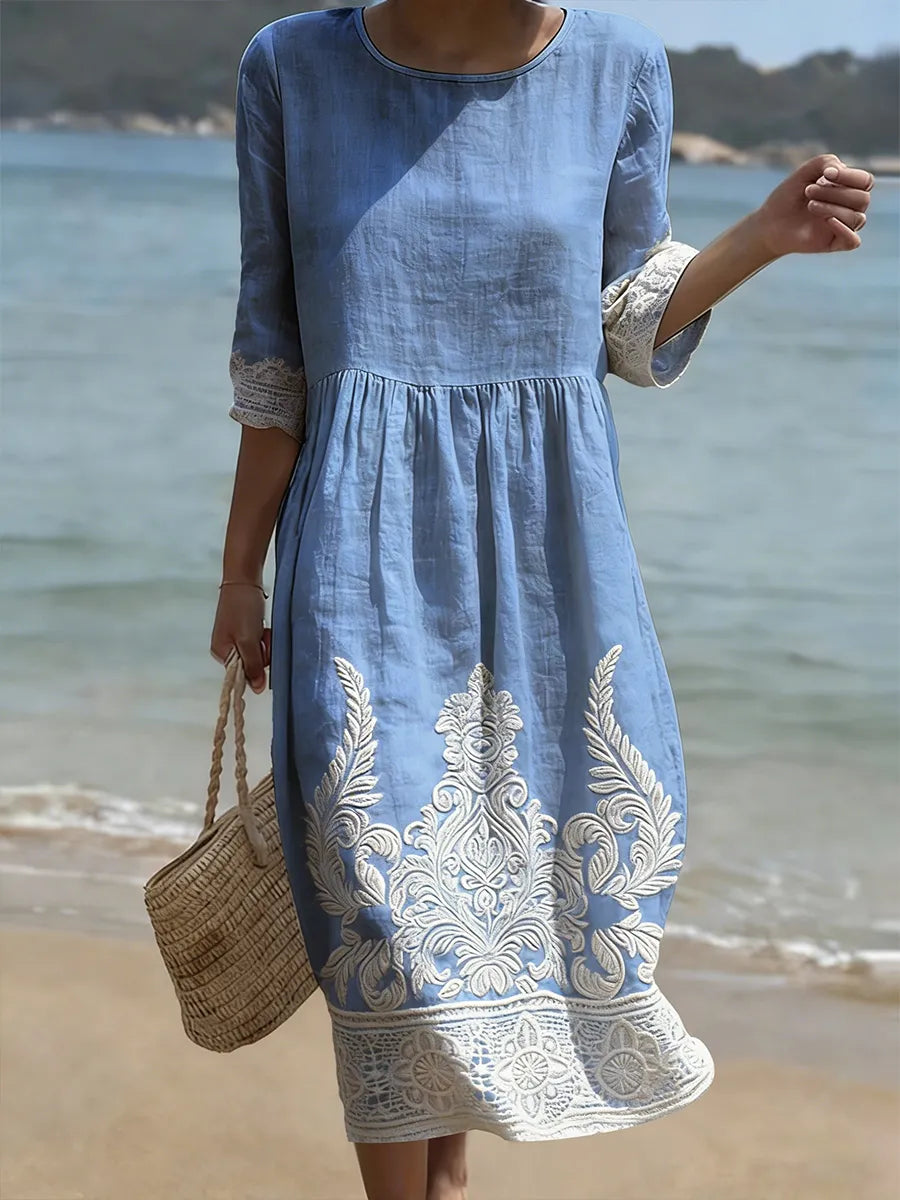 Women's Casual Dress with Floral Print