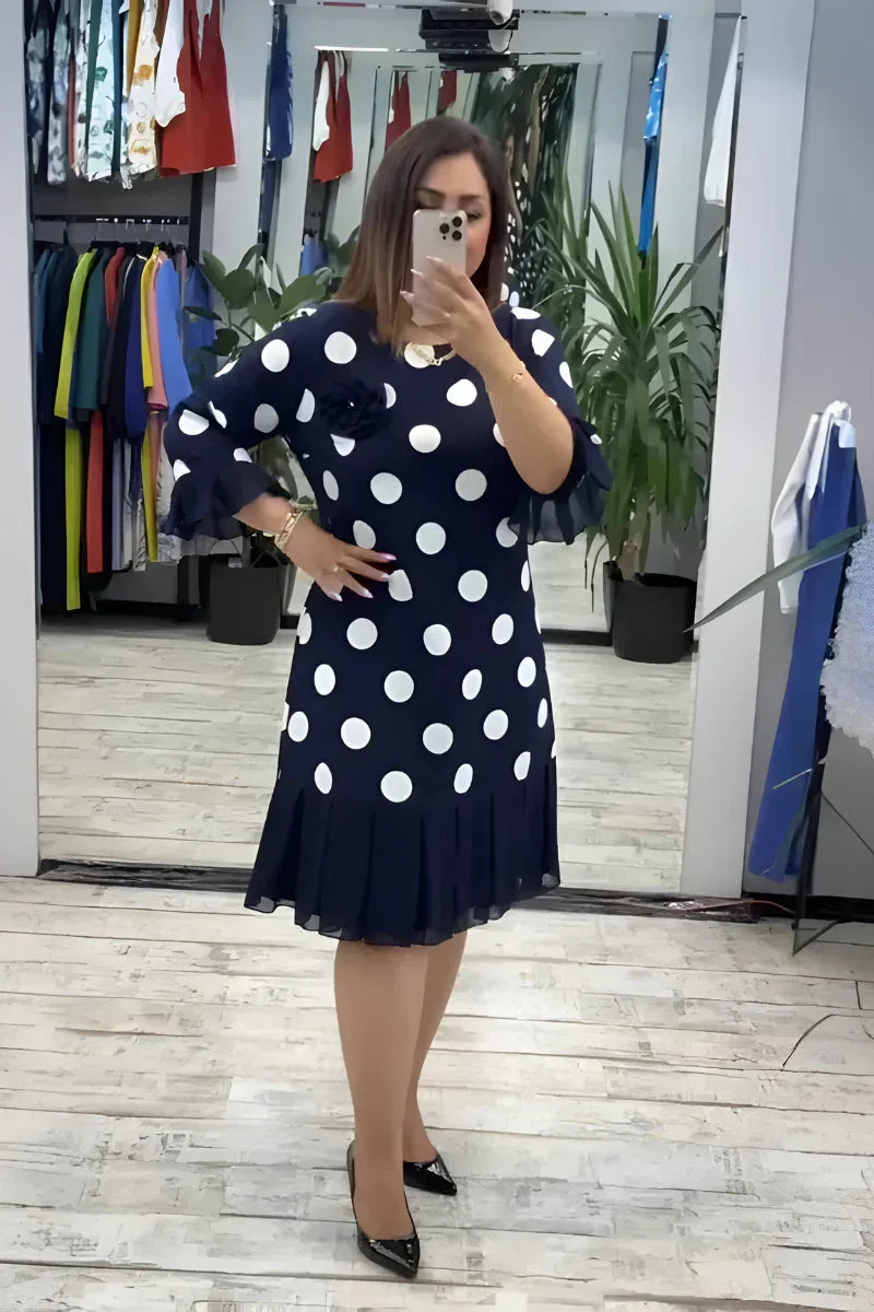 FLEUR™ | Elegant midi dress with a flattering fit and timeless style