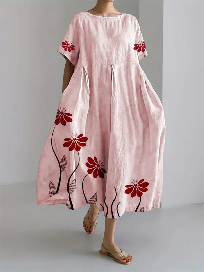 SABRINA | Long Floral Dress with Natural Elegance and Maximum Comfort for Every Casual Moment