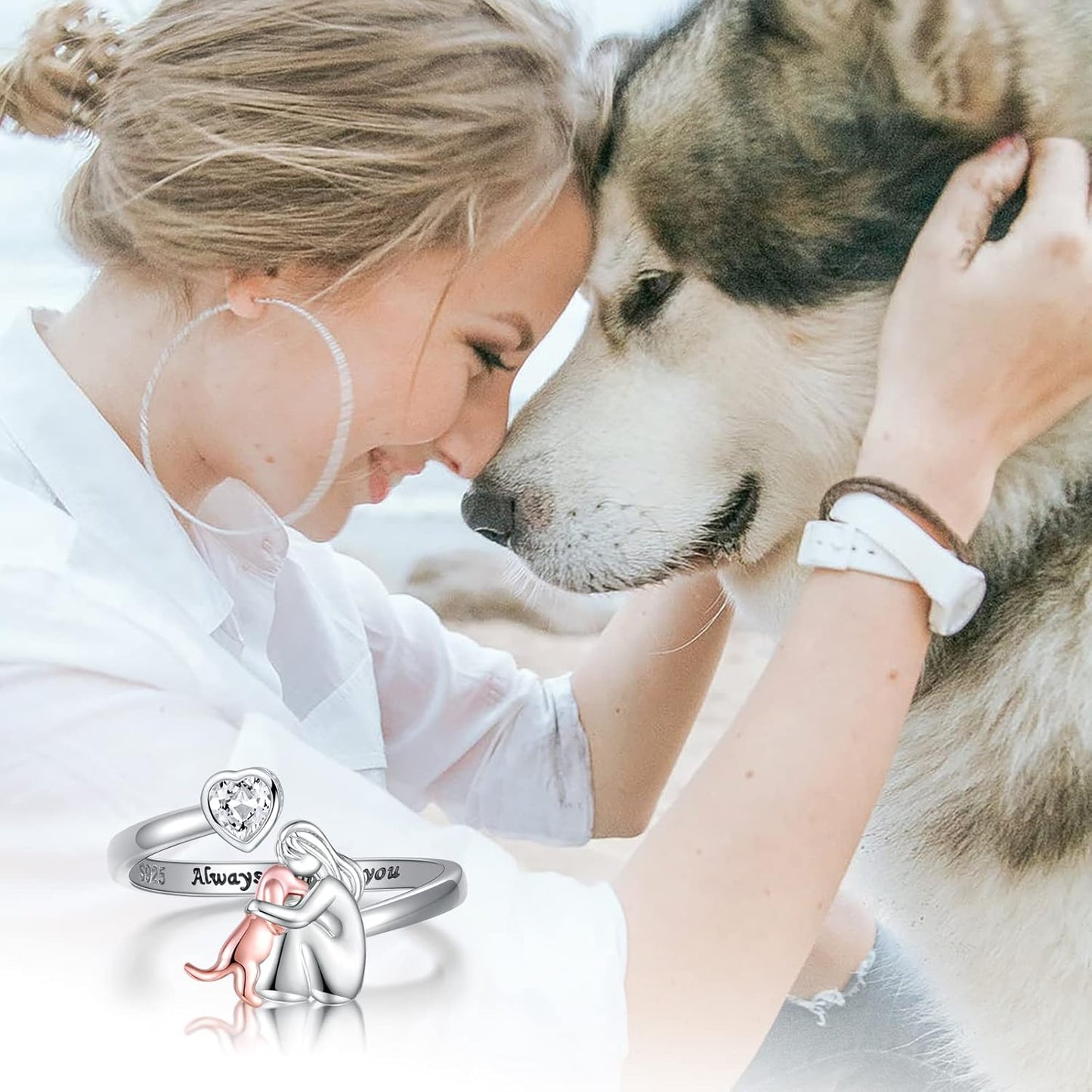 LadiVania™ | Ring with Dog Icon (Pink)