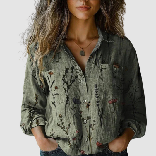 Morena | Vintage Printed Blouse