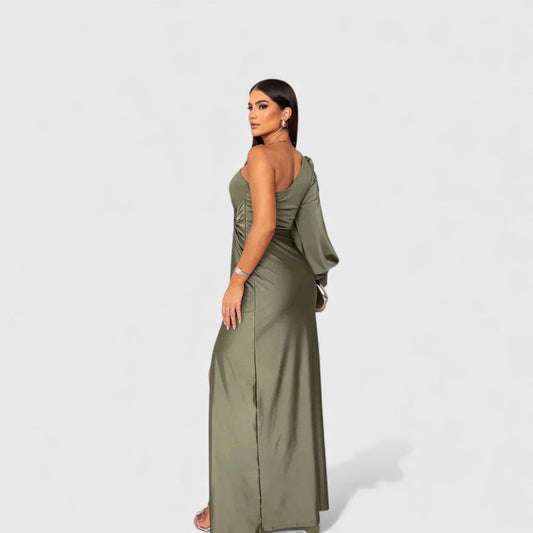 LYNN™ | Elegant Maxi Dress with One-Shoulder Fit for Evening & Parties
