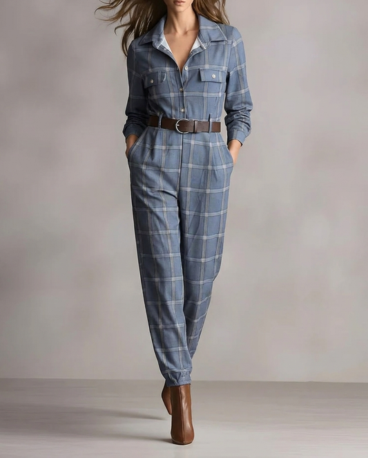 Anna | Elegant Monochrome Check Pattern