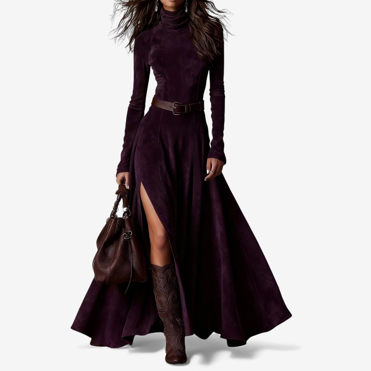 SANNE™ | Long Dress with Elegant Waist and Flowing Movement for Day and Evening