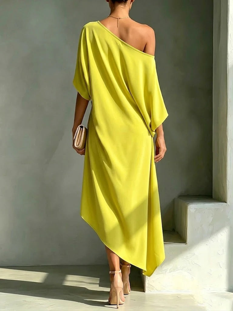 HARLOW | Maxi Dress with Asymmetric Hem for Elegant Evenings