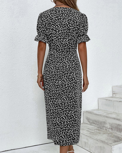 Sophie | Elegant and Comfortable Midi Dress with Floral Print