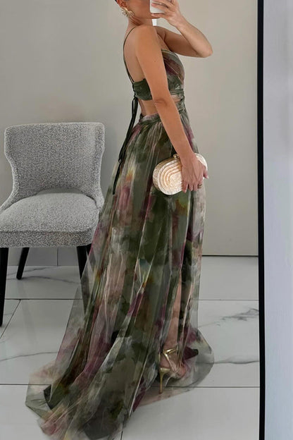 FLORELLA | Maxi Bohemian Dress with Romantic Floral Print