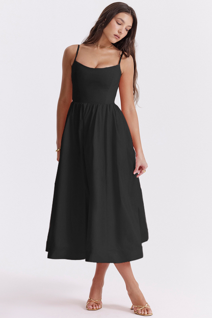 ESTELLE | Elegant Corset Summer Midi Dress