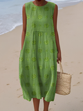 Sara™ Printed Midi Dress