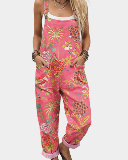SIENNA | Floral Overalls for Effortless Comfort and Flattering Style