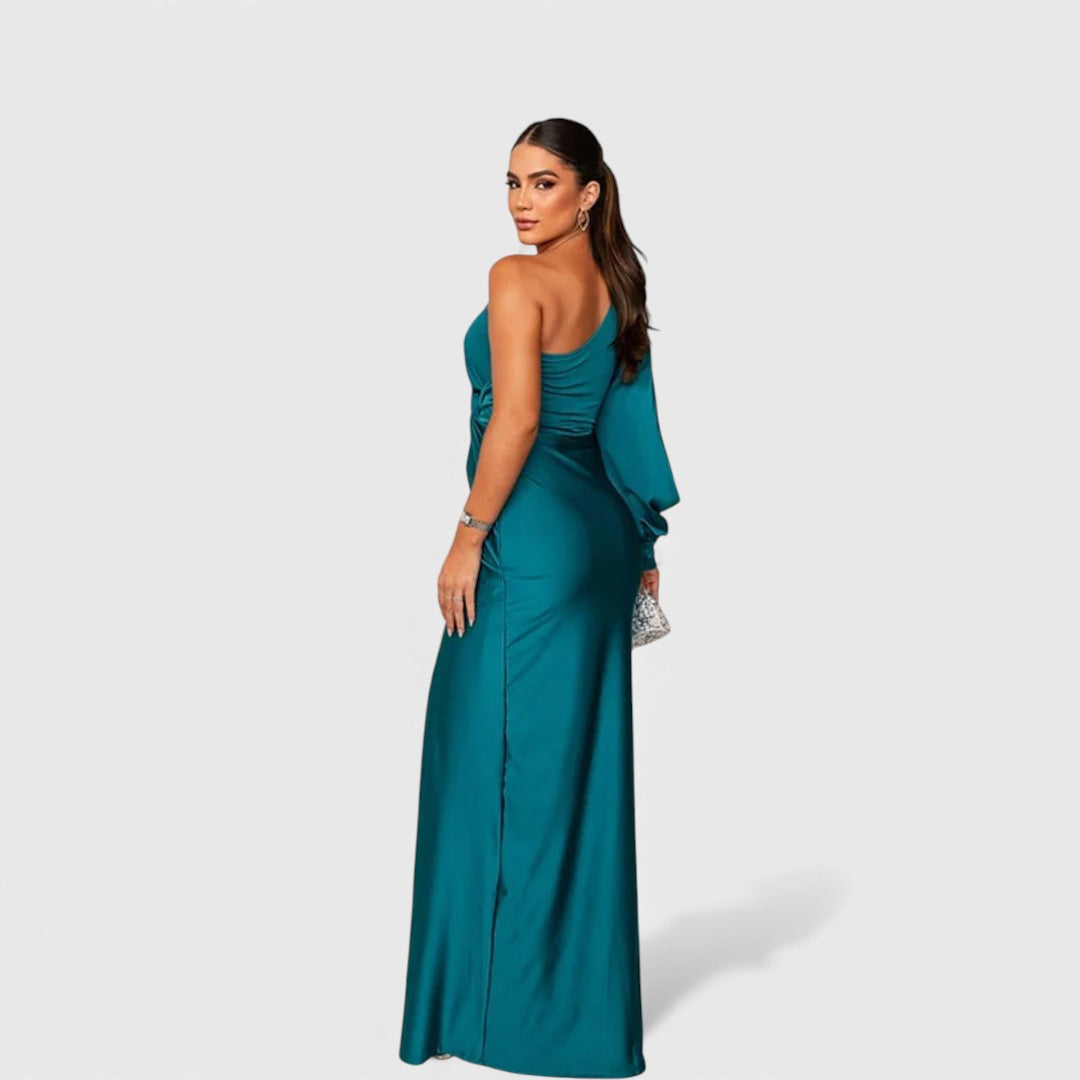 LYNN™ | Elegant Maxi Dress with One-Shoulder Fit for Evening & Parties