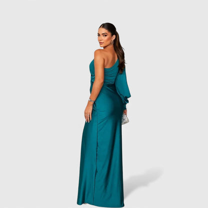 LYNN™ | Elegant Maxi Dress with One-Shoulder Fit for Evening & Parties