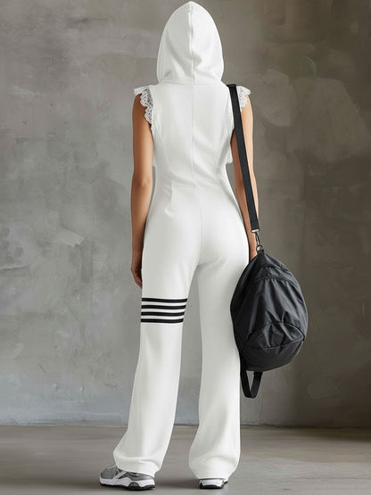 Selene | Hooded Sporty Jumpsuit