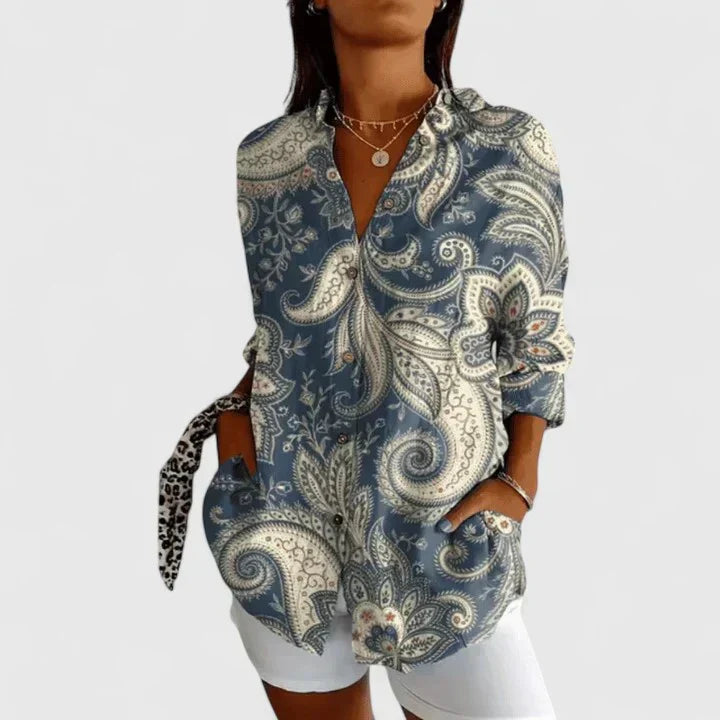 Katarine | Elegant Floral Blouse