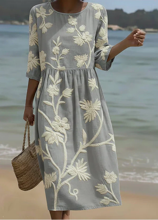 Casual Women's Dress with Floral Print