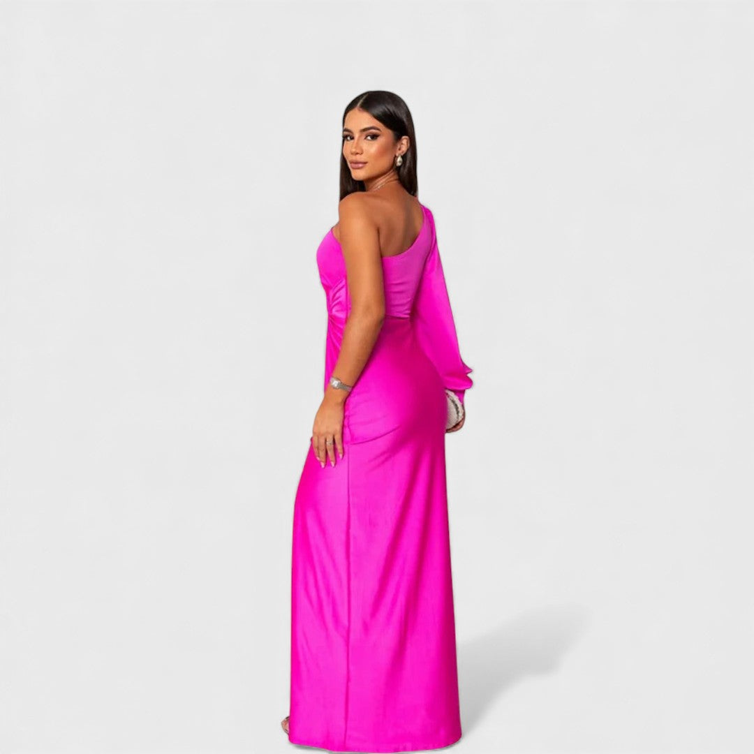 LYNN™ | Elegant Maxi Dress with One-Shoulder Fit for Evening & Parties