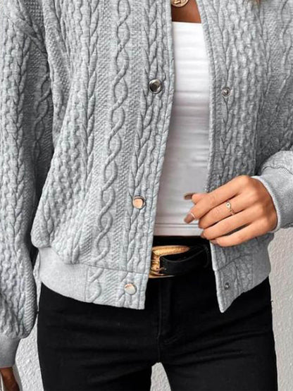 Jacquard jacket with a loose fit