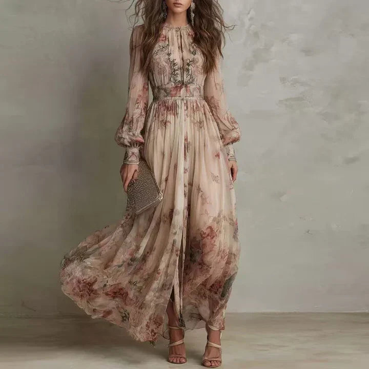 Amelie | Vintage Floral Maxi Dress