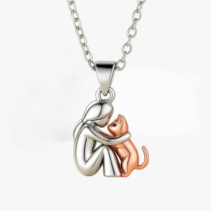 LadiVania™ | Hanger with Cat in Gold or Rose Color – Loving Connection in a Timeless Jewelry Piece