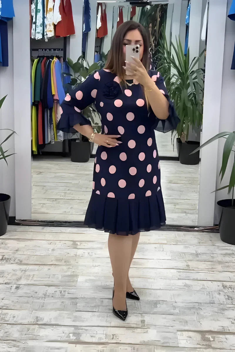 FLEUR™ | Elegant midi dress with a flattering fit and timeless style