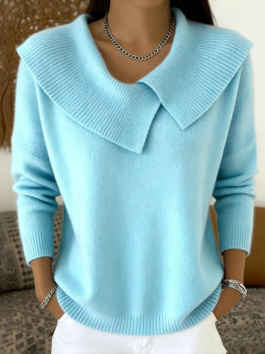 Lucia | Warm Sweater with Soft Collar