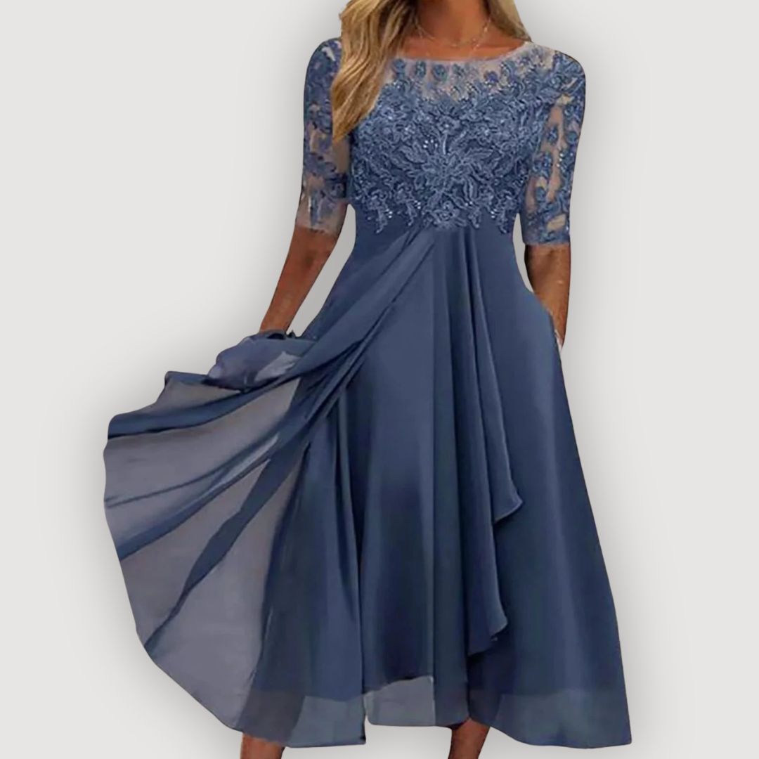 LYRIC | Flattering Midi Dress for Effortless Grace and Formal Events