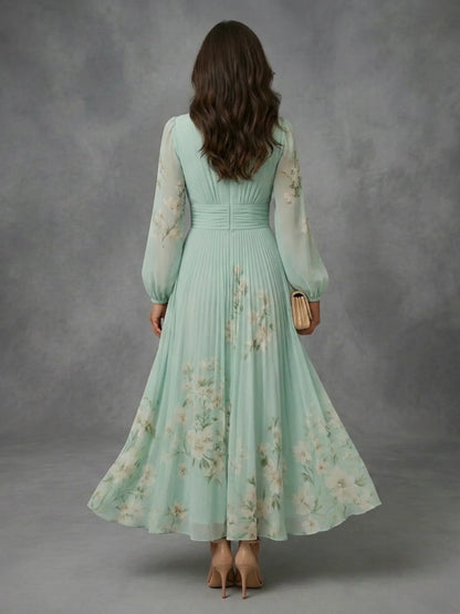 Mathilda | Floral Chiffon Dress
