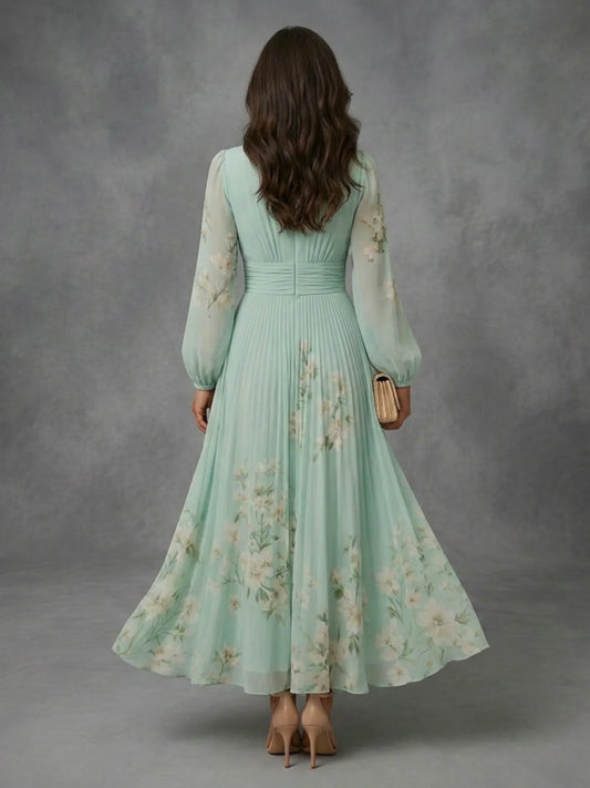 Mathilda | Floral Chiffon Dress