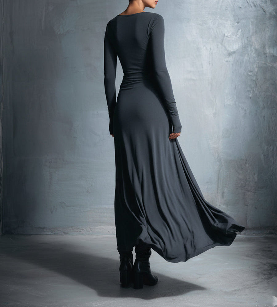 MARIT™ | Maxi Dress with Waist Accent and Flowing Elegance for Timeless Evenings