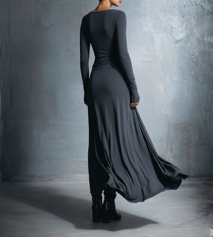 MARIT™ | Maxi Dress with Waist Accent and Flowing Elegance for Timeless Evenings