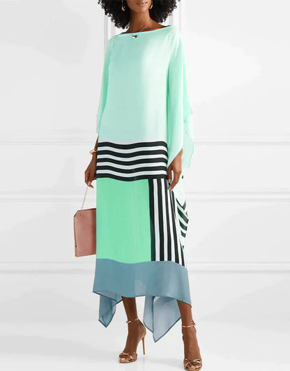 Aurora | Boho Chic Caftan with Graphic Print