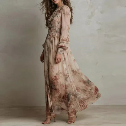 Amelie | Vintage Floral Maxi Dress