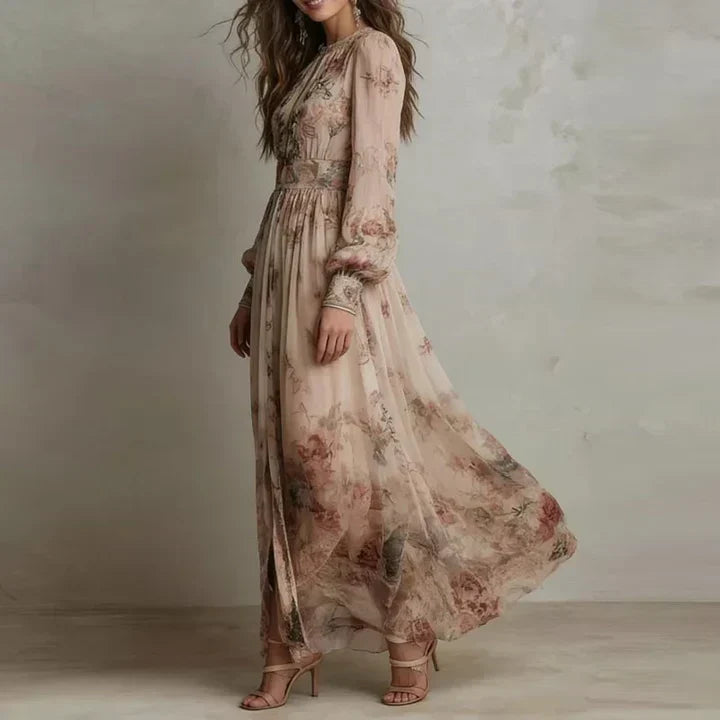 Amelie | Vintage Floral Maxi Dress