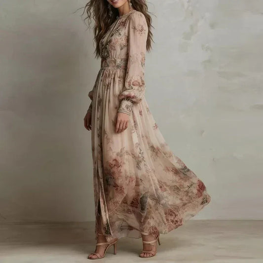 Amelie | Vintage Floral Maxi Dress
