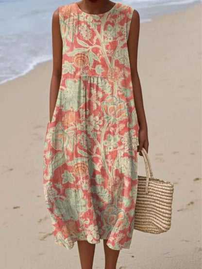 Flora - Coral Bloom Dress