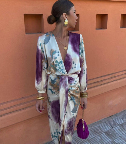 Valerie | Crossed Dress with V-Neck