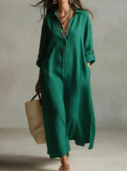 SLOANE | Effortless Black Maxi Dress Relaxed Silhouette Versatile Daily Wear