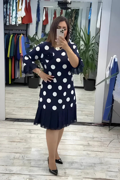 FLEUR™ | Elegant midi dress with a flattering fit and timeless style