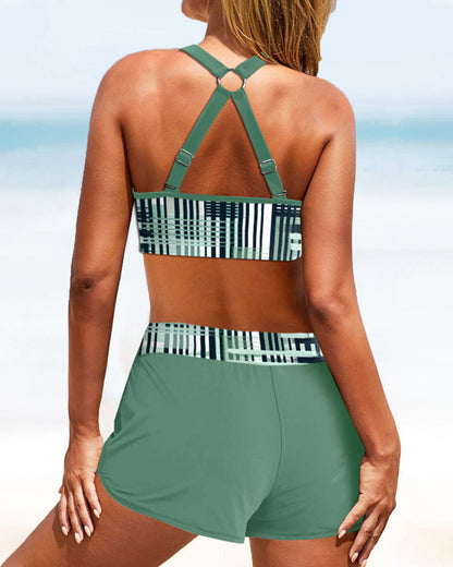 Janette - High Waist Ribbed Bikini
