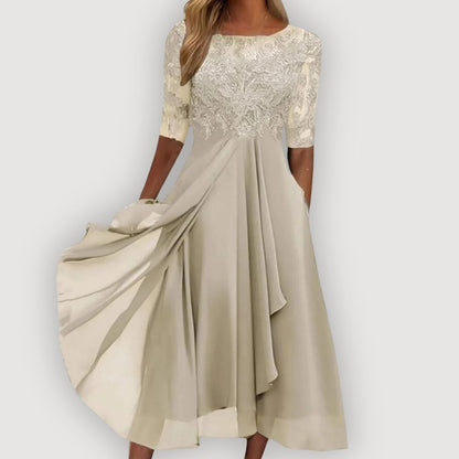 LYRIC | Flattering Midi Dress for Effortless Grace and Formal Events