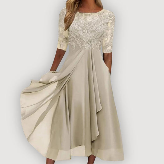 LYRIC | Flattering Midi Dress for Effortless Grace and Formal Events