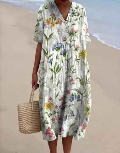 Merel - Vintage Floral Maxi Dress