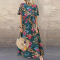 FLORA | Long Floral Dress Elegant and Lively