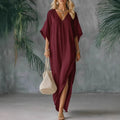 CORA | Slit Maxi Dress Airy Comfort Flattering Fit Summer Versatility