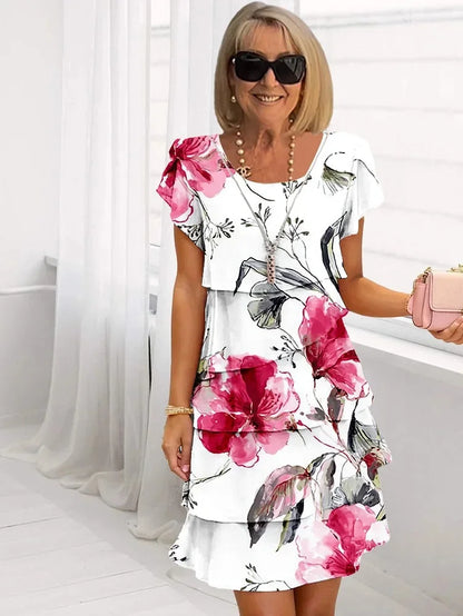 GIOIA | Long Floral Dress with a Flattering and Elegant Fit