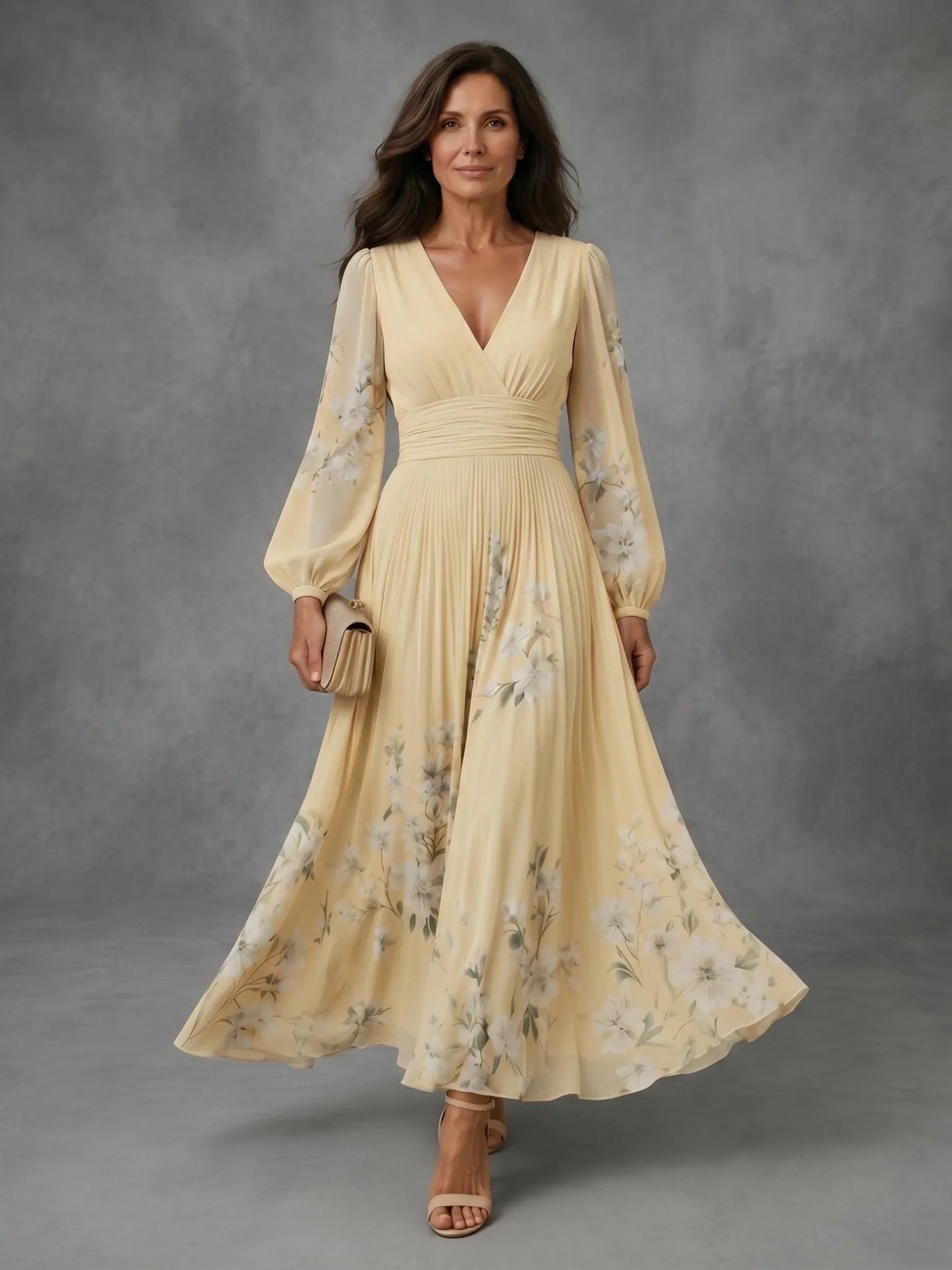 Mathilda | Floral Chiffon Dress