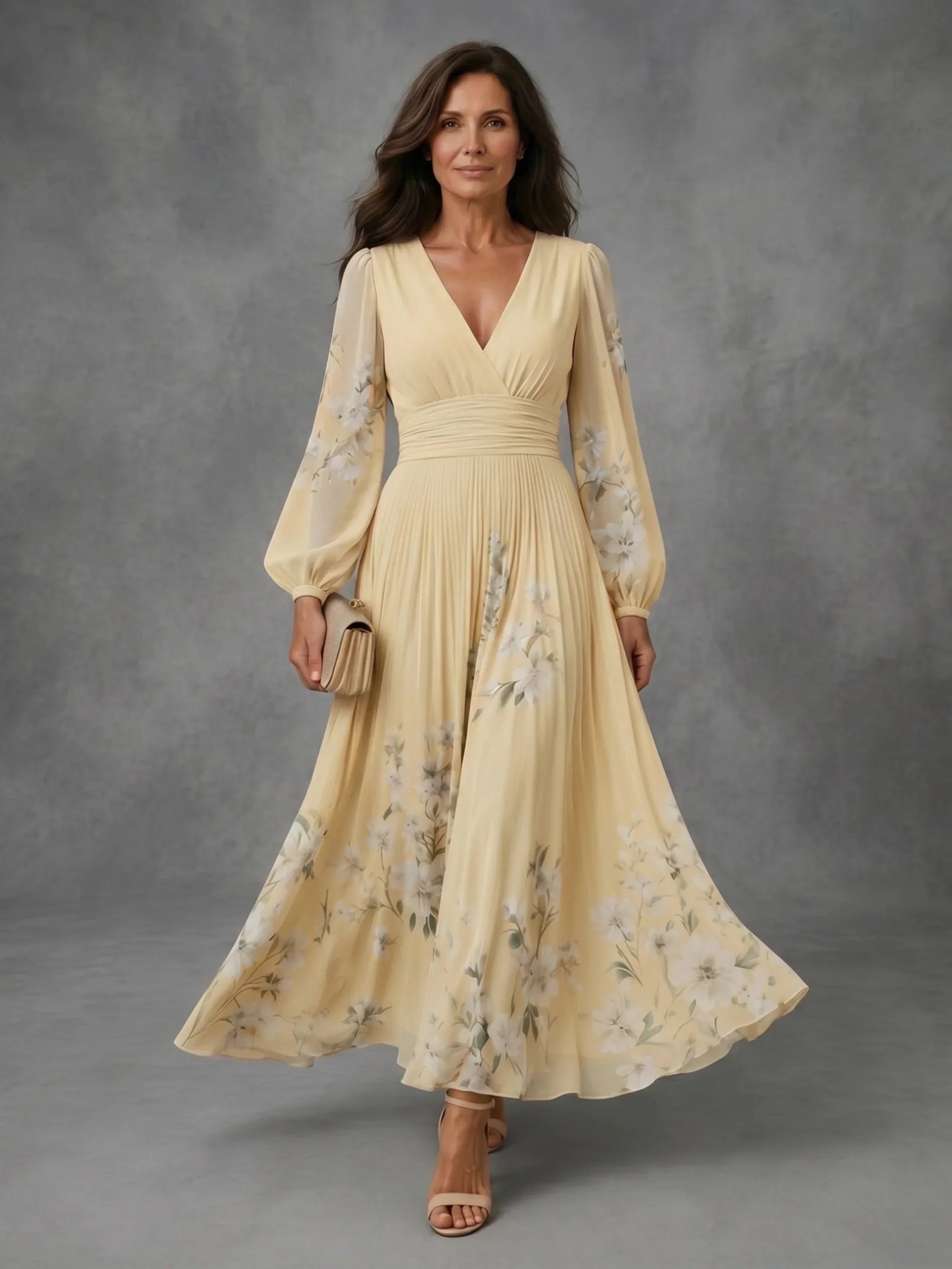 Mathilda | Floral Chiffon Dress