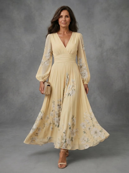 Mathilda | Floral Chiffon Dress