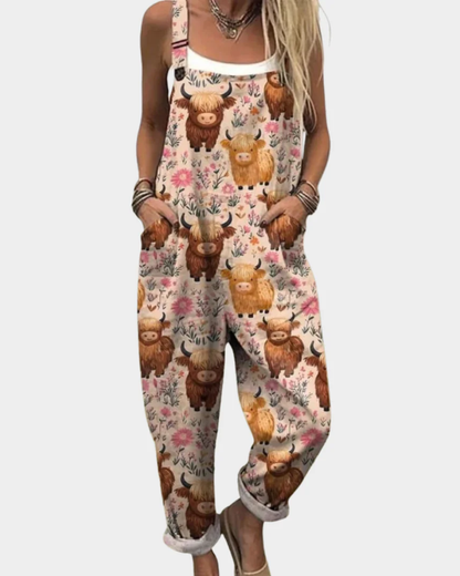 SIENNA | Floral Overalls for Effortless Comfort and Flattering Style