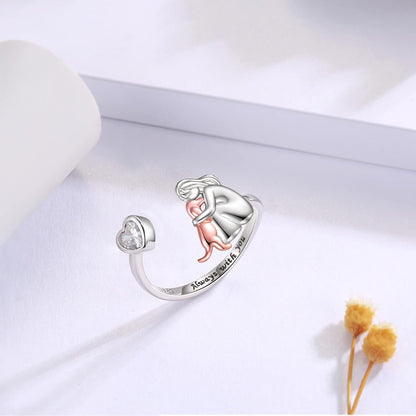 Anne™ - Ring with Dog Icon (Pink)